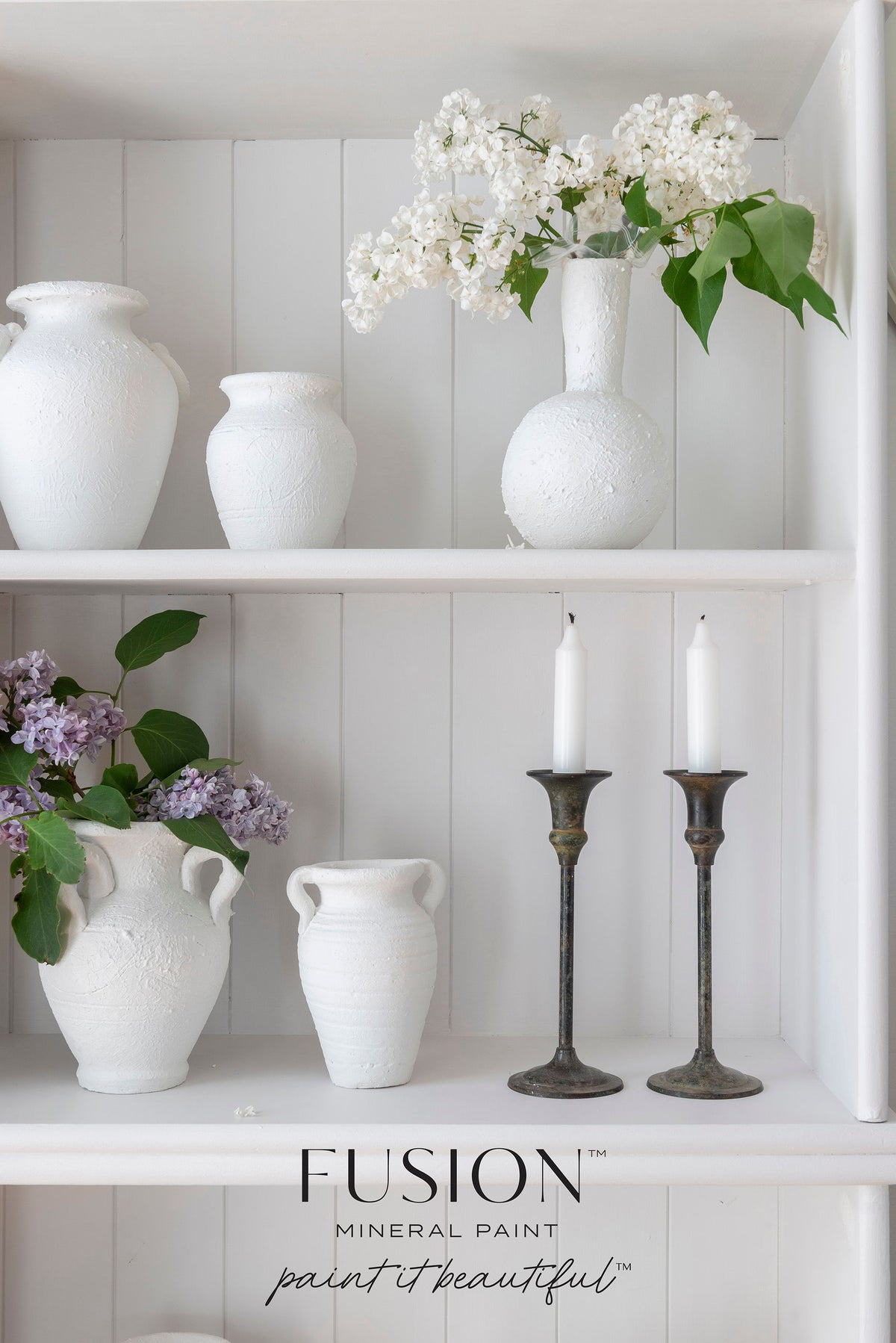 Victorian Lace Fusion Mineral Paint white paint for furniture