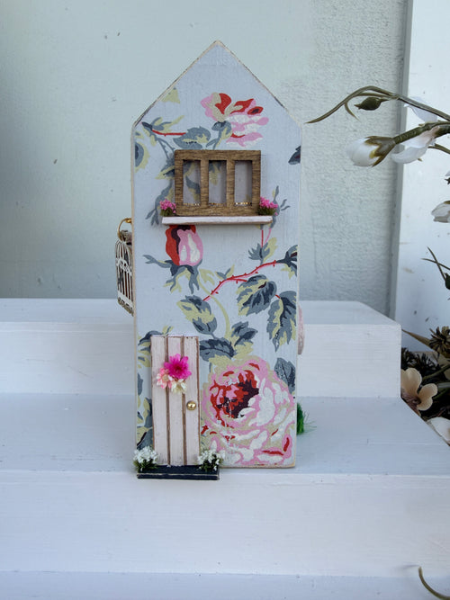 Miniature Handmade Houses Blue series window