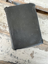 The Holy Bible  Vintage Book black w red gold pages