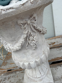 Large painted decorative Urn - please COLLECT from store