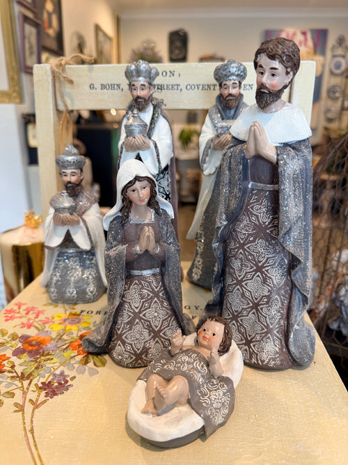 Nativity Set Silvers 6 piece