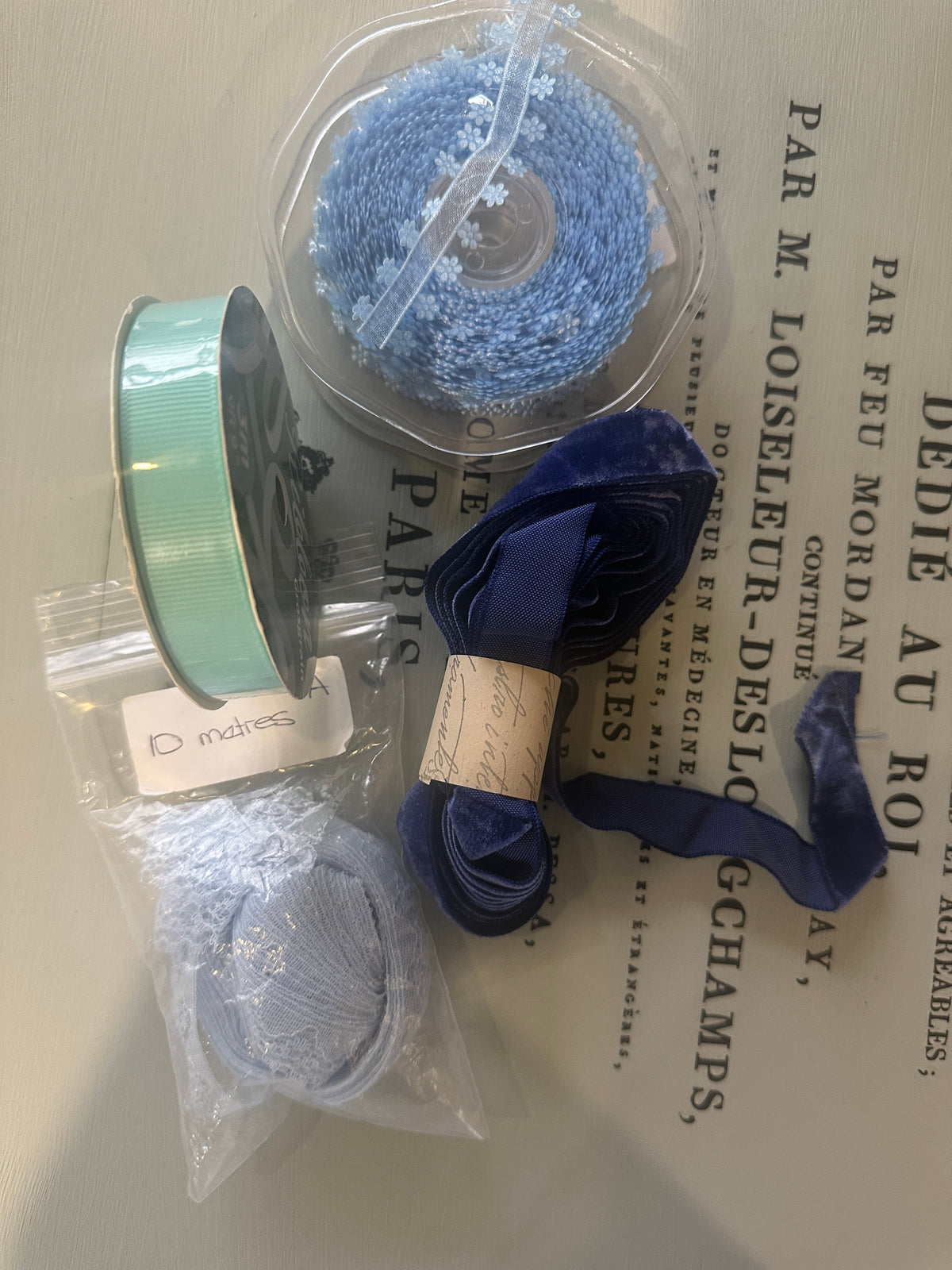 Ribbon & Lace bundle BLUE