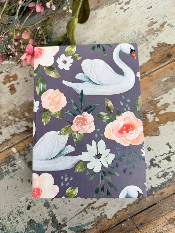 Jotter Pad Lilac Swans