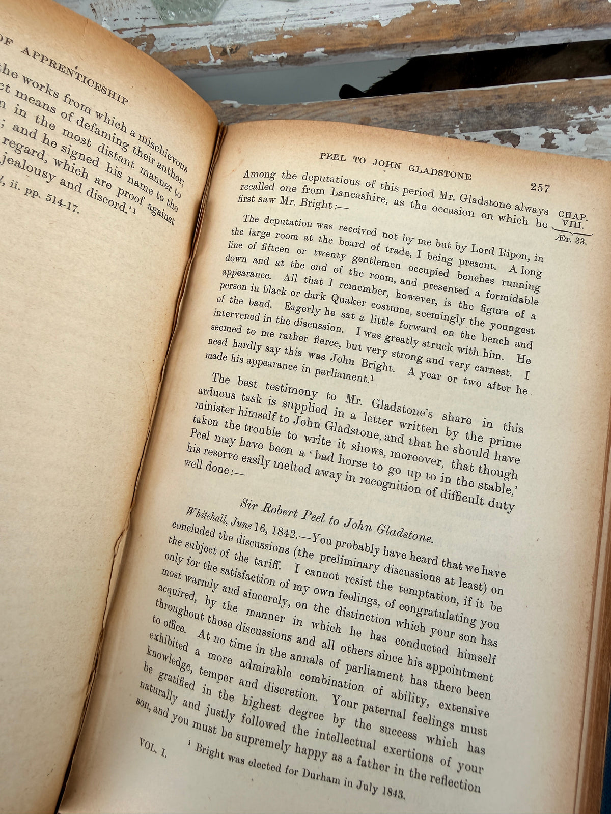 Life of Gladstone Vol 1 Vintage Blue book