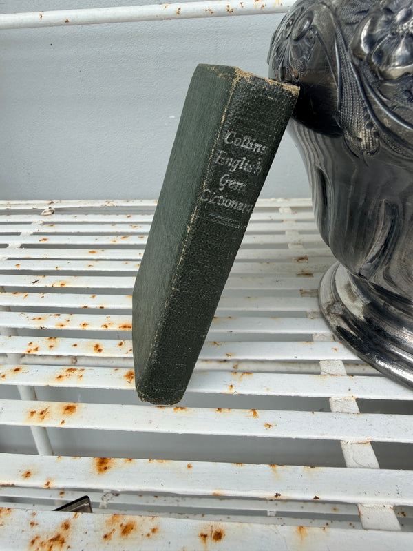 Collins English Gem Dictionary Vintage small Green book