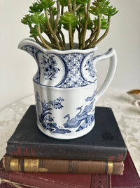 Blue & White Jug Made in England