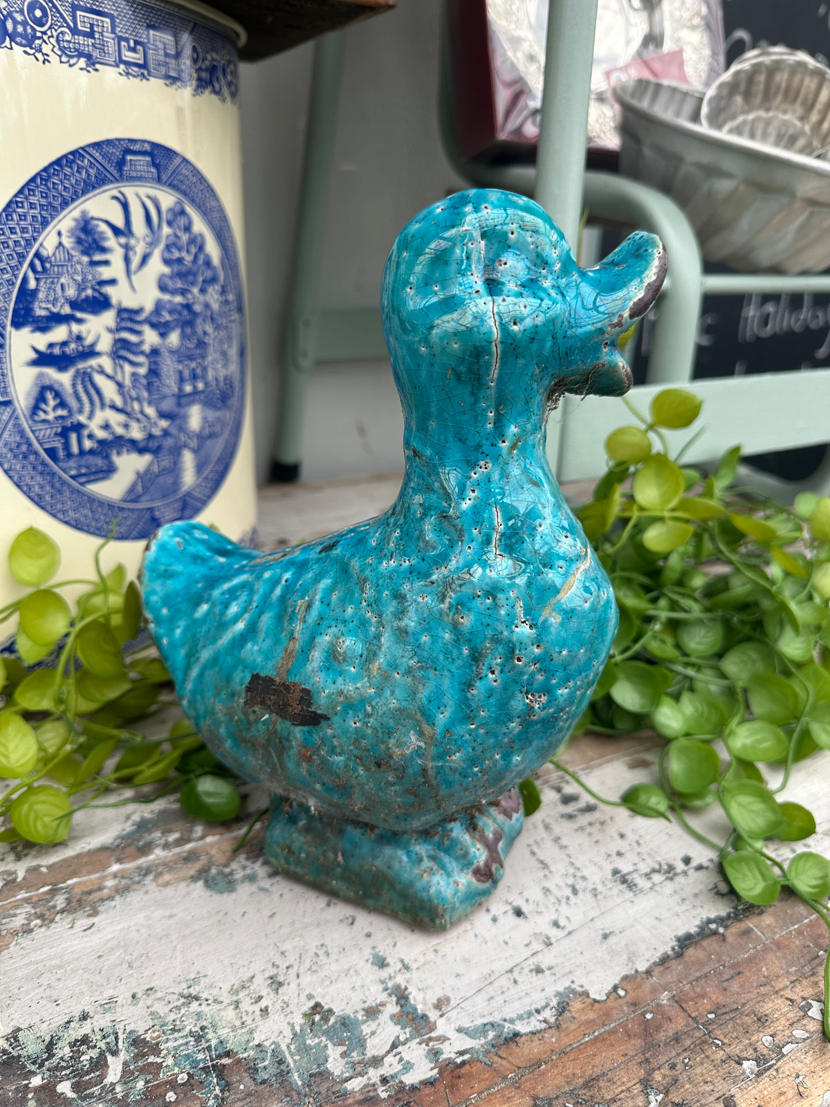 Solid Teal Duck