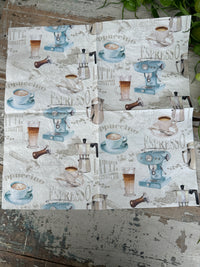 Barista Napkin for Decoupage