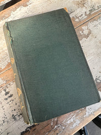 Book Vintage Green w Gold pages