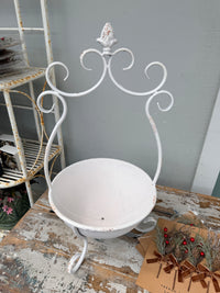 White Rustic metal backets w Filigree detail