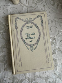 French Vie de Jesus Vintage Book cream small