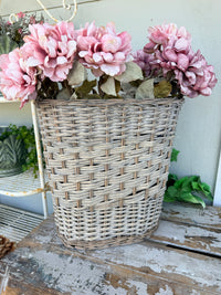 Standing Baskets Willow Greywash