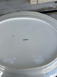 Blue & White platter made in Japan