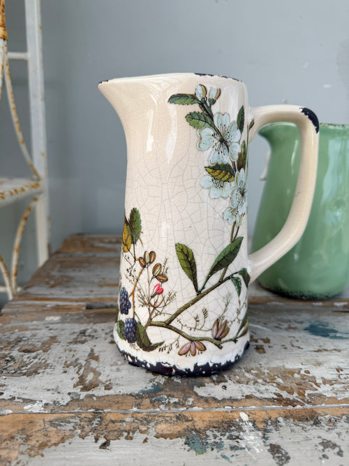 Norwood Jug Cream small Blue Vine