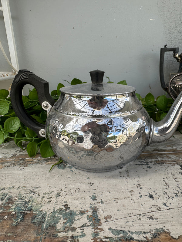 Silver squat tea pot