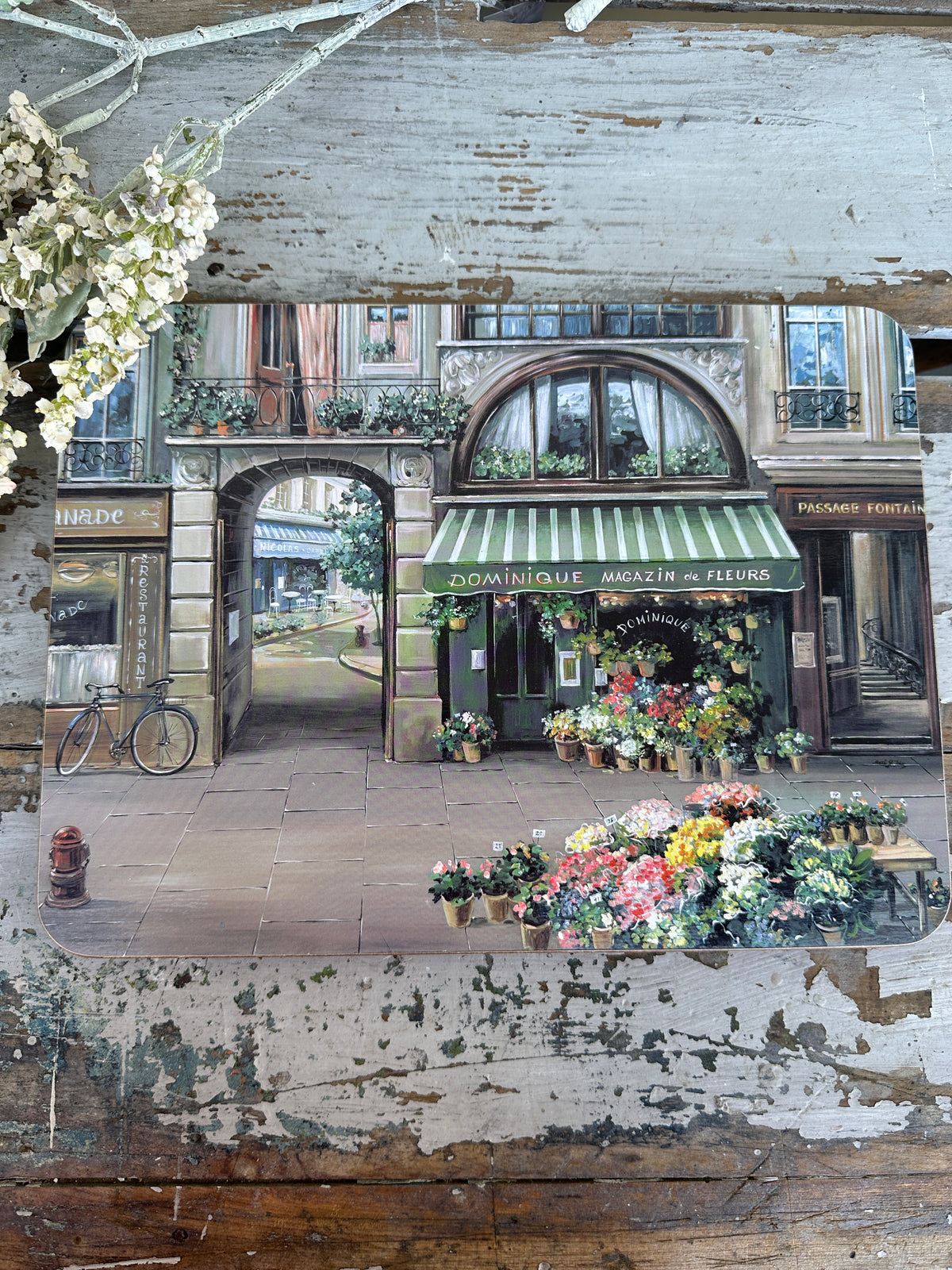 French Shop Scenes place mats sold individually
