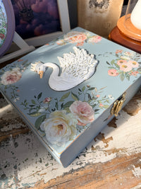 Swan  mould box in paisley