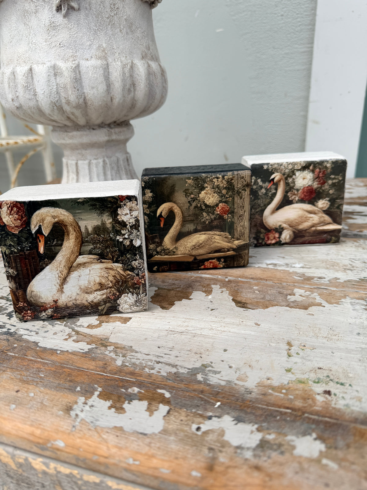 Swan Art Block- choose your design