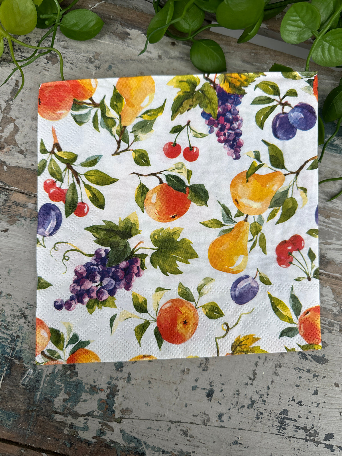 Fruit Napkin for Decoupage
