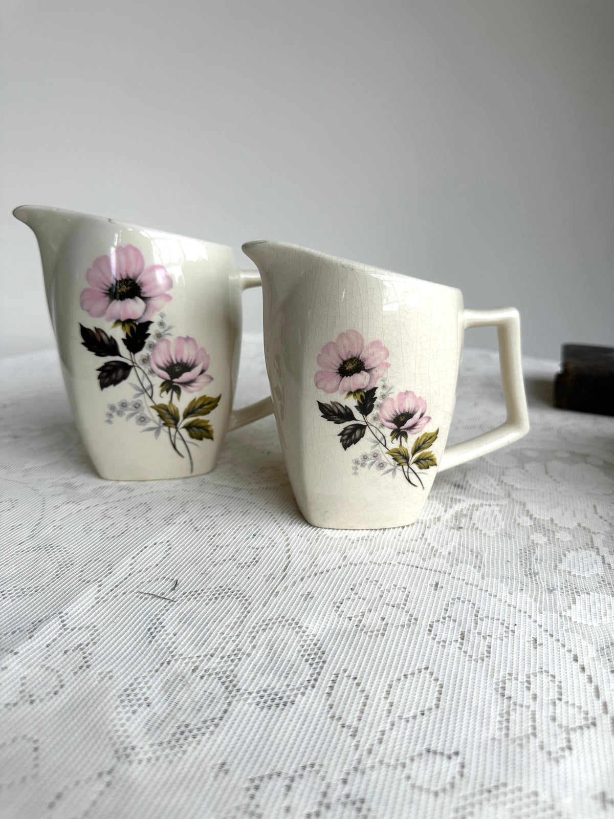 Pink Rose Vintage Jugs two sizes