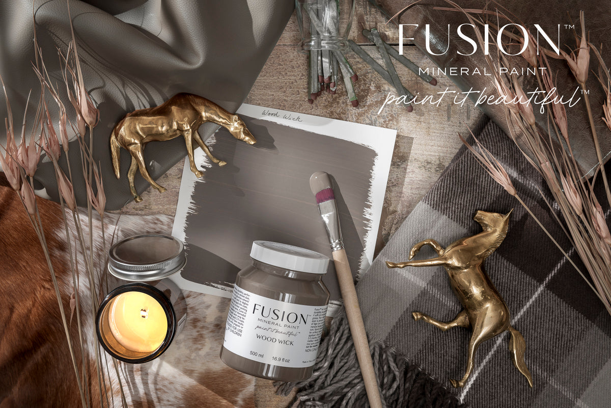 Wood Wick Fusion Mineral Paint brown furniture paint