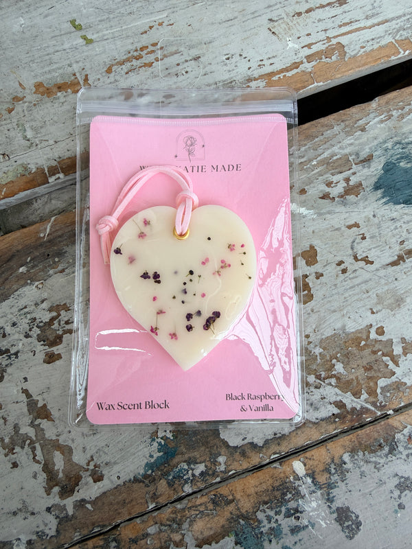 Wax Scent Block hanging Black Raspberry & Vanilla