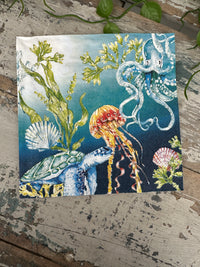 Deep Blue Sea Napkin for Decoupage