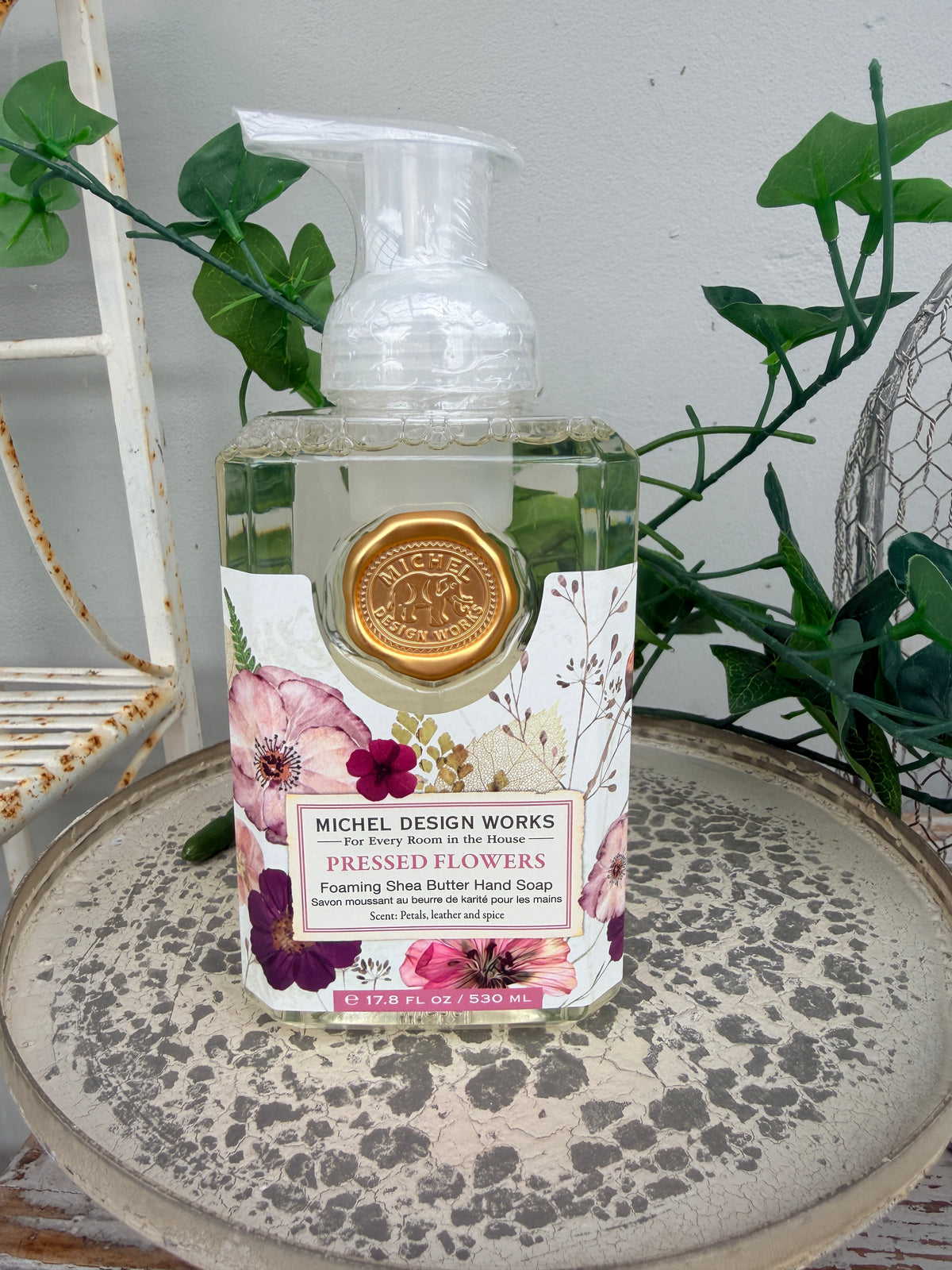 Pressed Flowers Foaming Soap by Michel Design Works