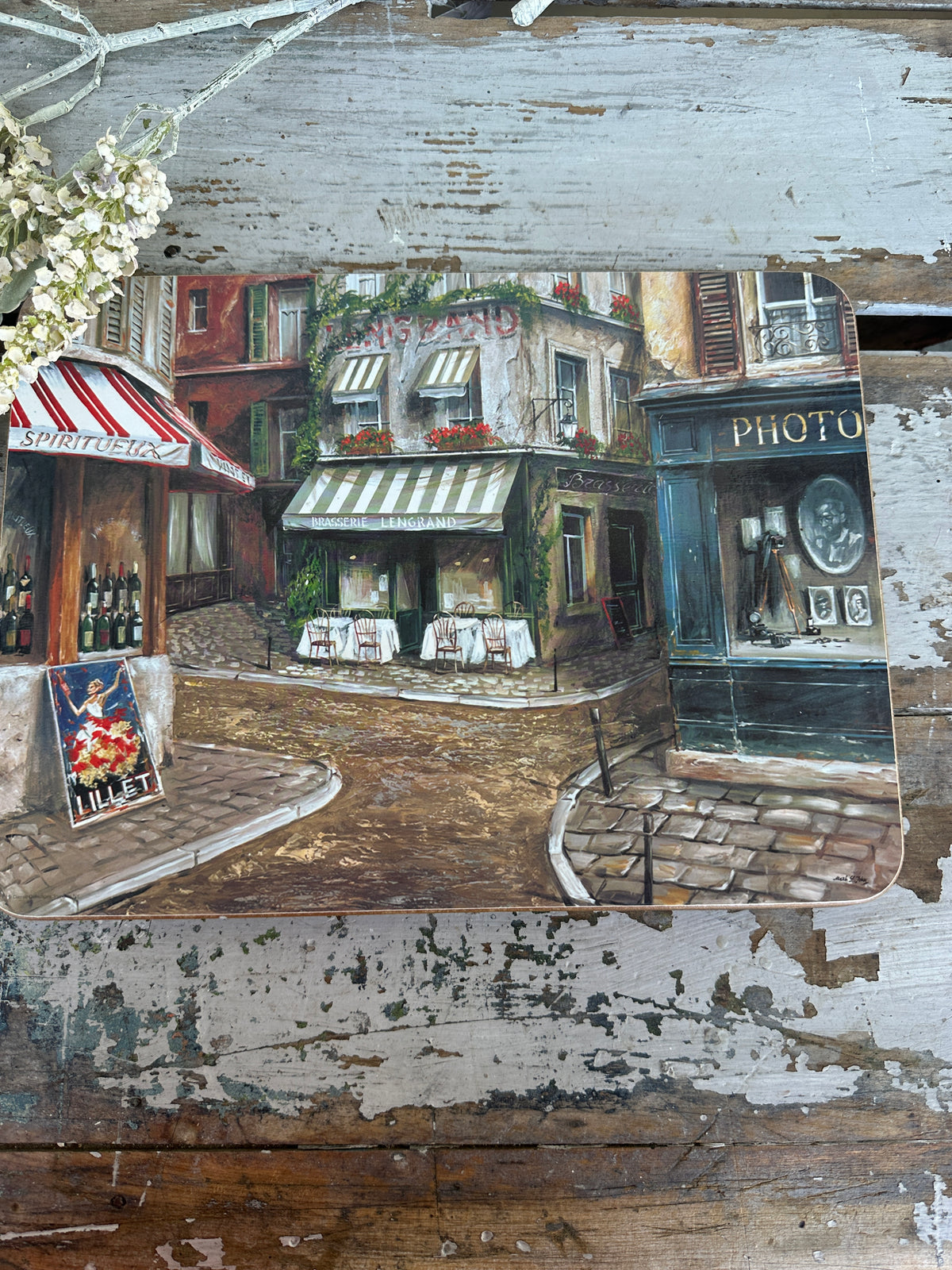 French Shop Scenes place mats sold individually