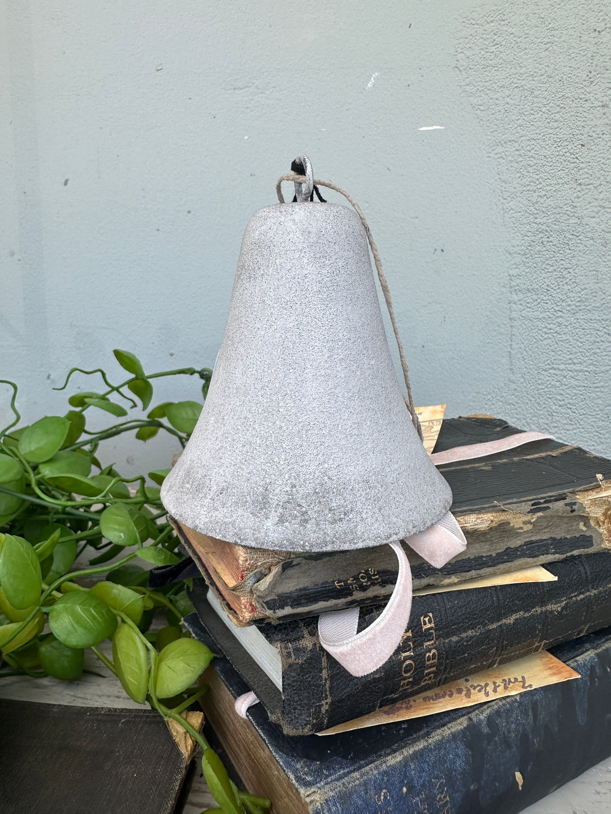 French Country Ash Grey Hanging Bell 3 sizes