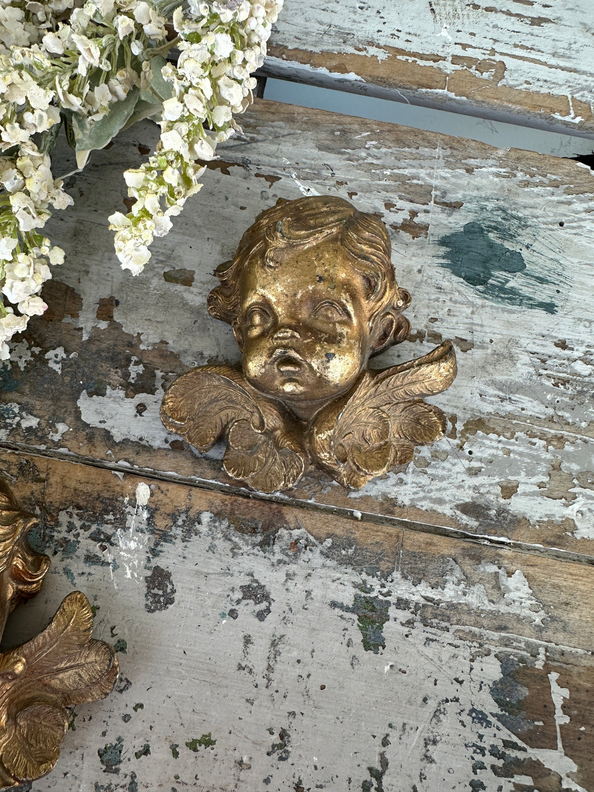 Vintage Resin Angel heads sold individually