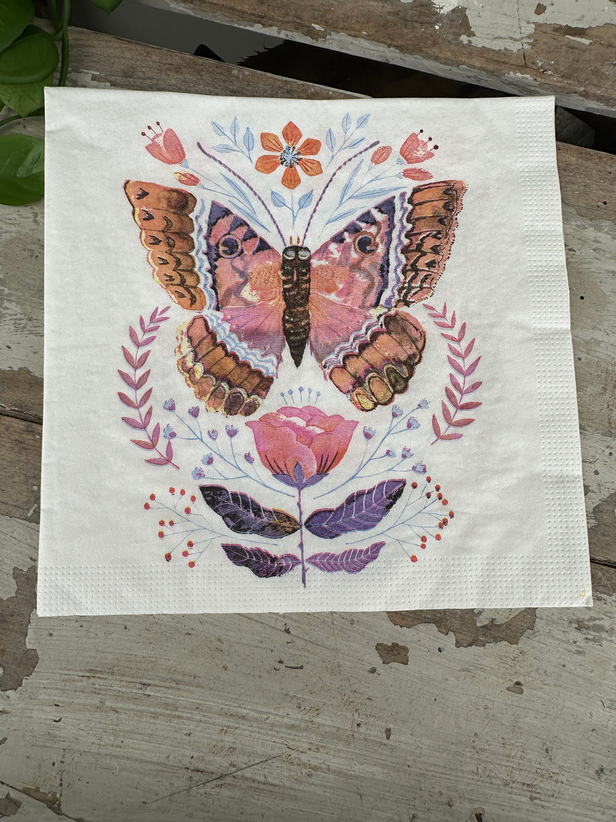 Duchess Butterfly Napkin for Decoupage