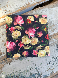 Black Roses Napkin for Decoupage