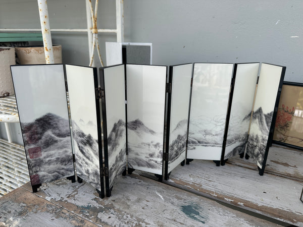 Chinese 8 paneled folding screen Art work Cloud Mountain