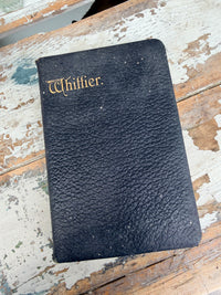 Poems of Whittier Vintage Black book