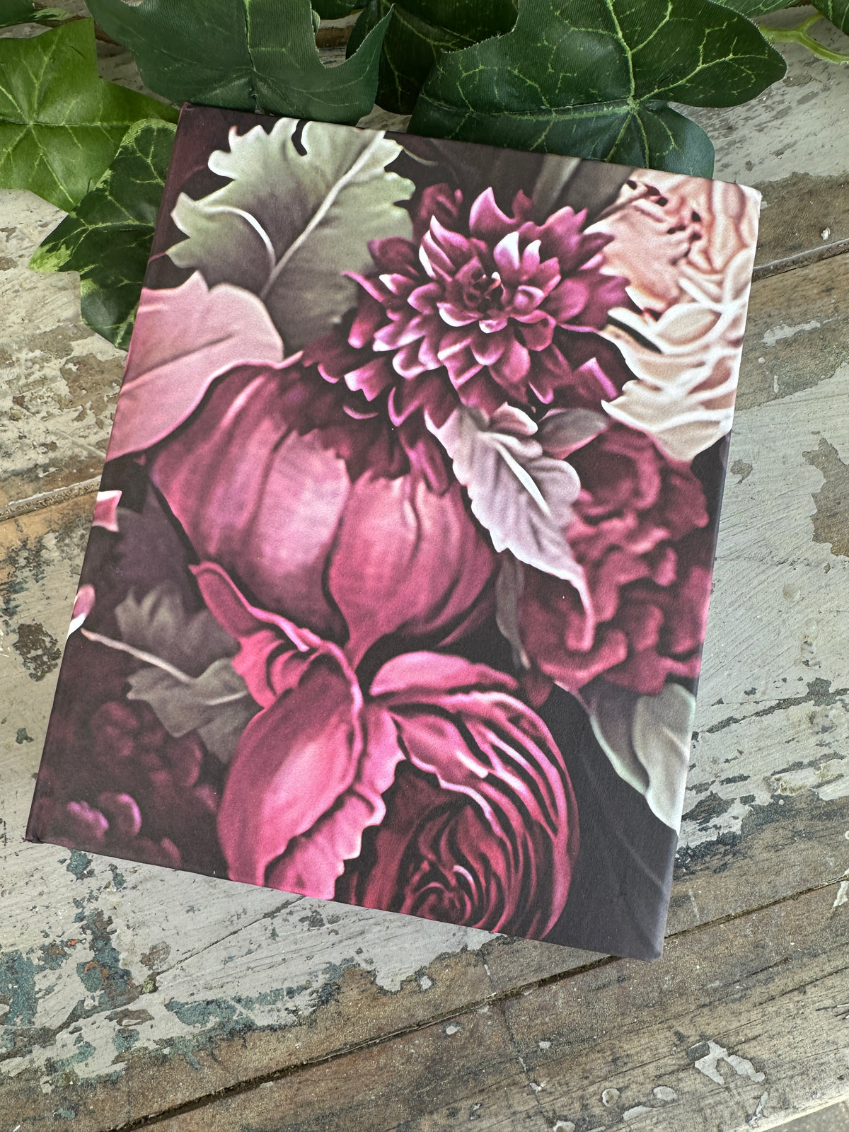 Jotter Pad Floral Burgundy