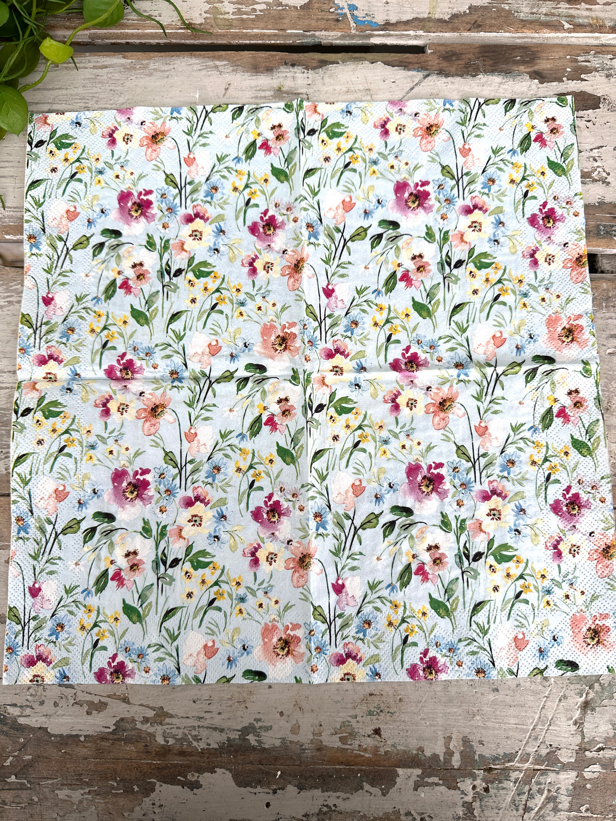 Beauty of Spring light Blue Napkin for Decoupage