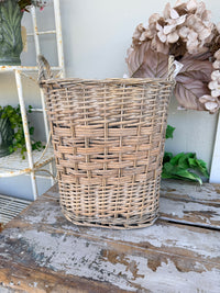 Standing Baskets Willow Greywash