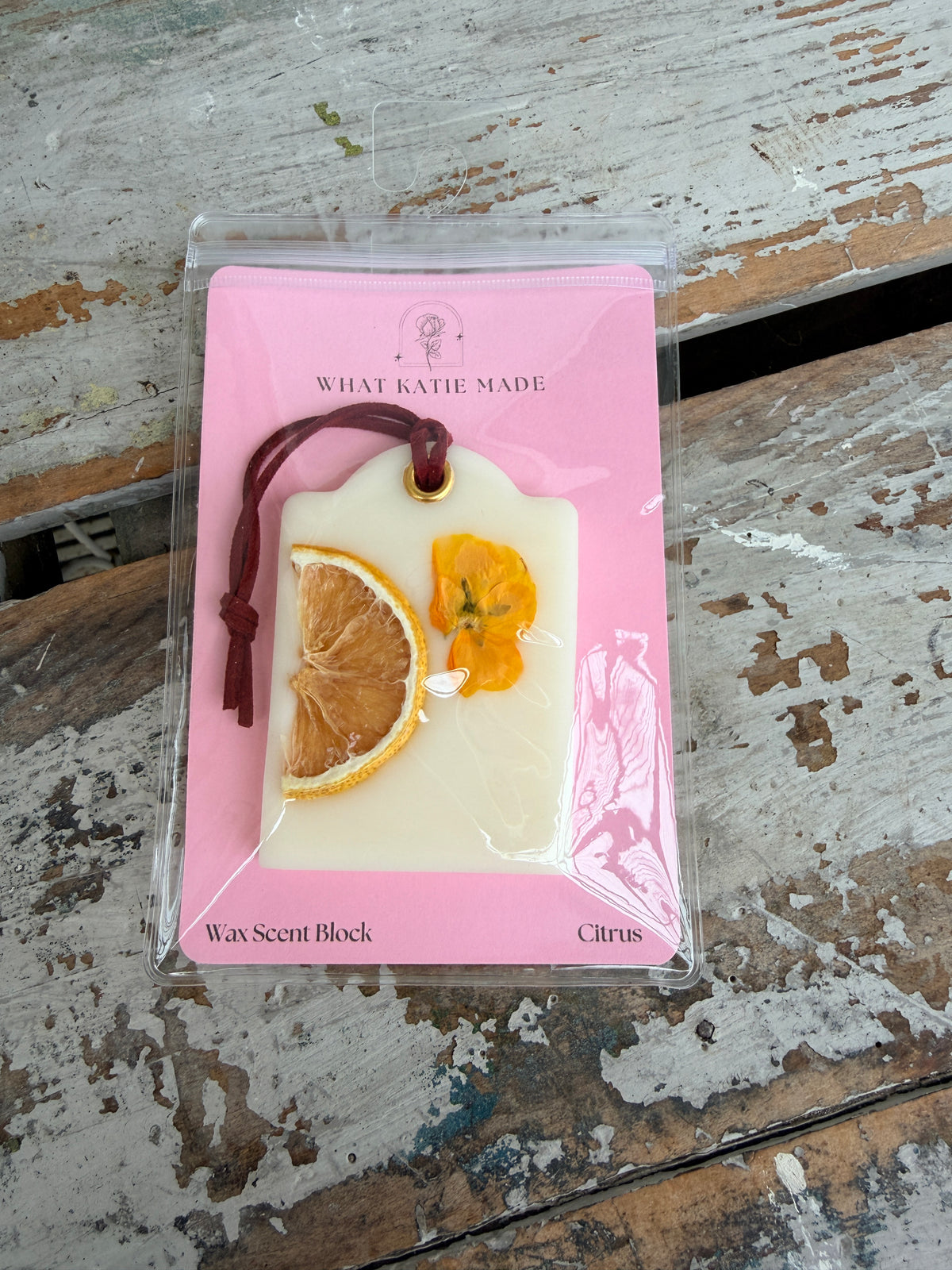 Wax Scent Block hanging Citrus