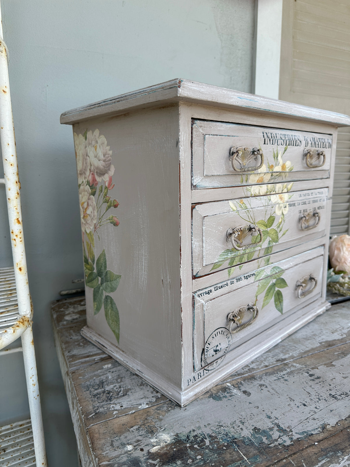 Tabletop Drawer set in Pastels and Florals COLLECT ONLY