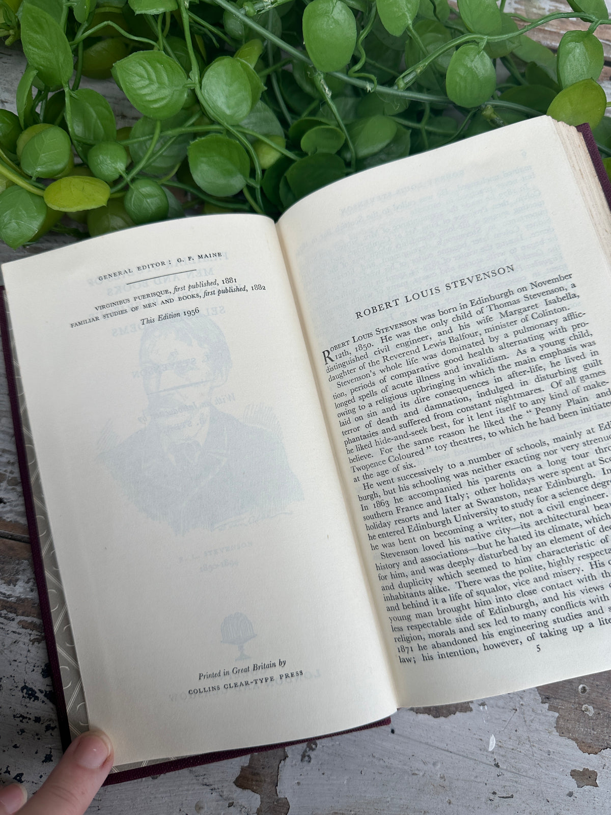Familiar Studies of Men and Books Vintage Book Red