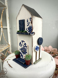 Handmade Houses Blue & White