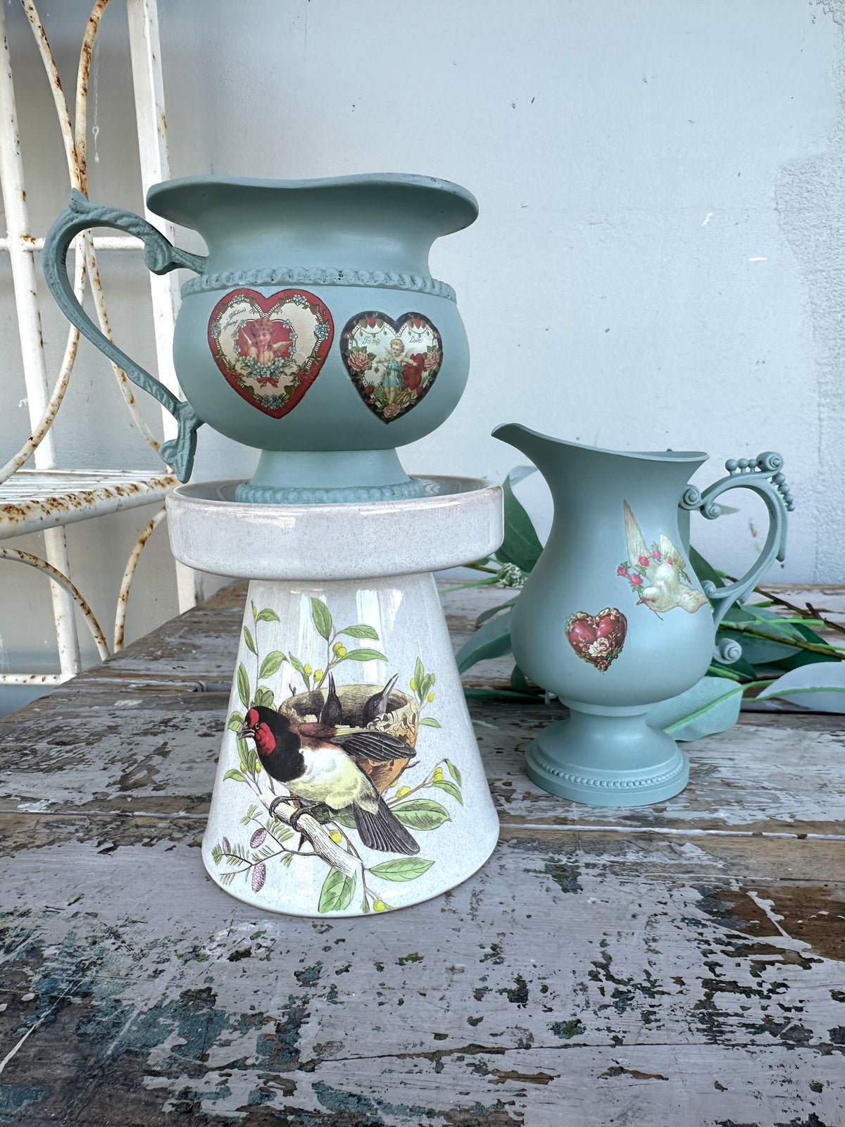 Jug French Eggshell and dove