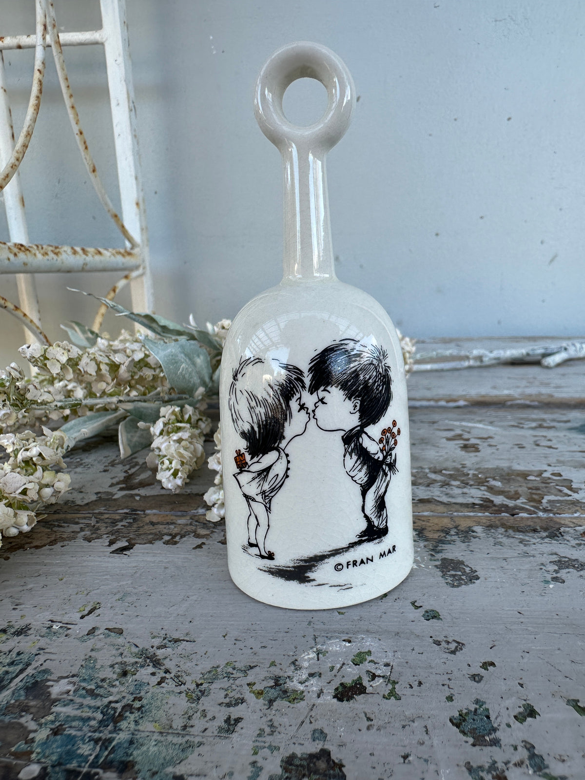 Ceramic Bell Moppet by Fran Mar circa 1970