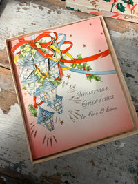 Vintage Christmas Card in box - choose your design