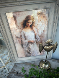 Peaceful Angel Artwork with glass framed COLLECT ONLY