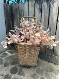 Wicker Shopping Trolley 