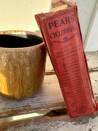 Book Vintage red Pears Cyclopaedia