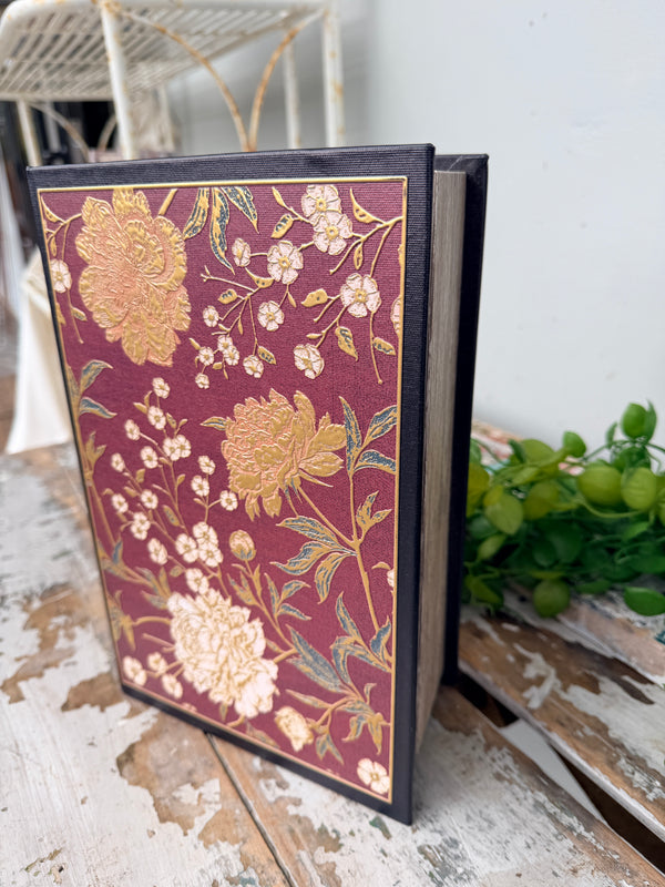 Book Box Gilded Floral