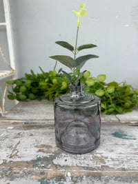 Glass bottle lilac shaded
